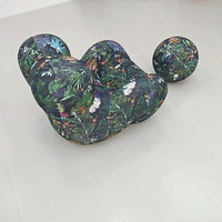 Nouveau produit léger de luxe Canapé simple Canapé de la mère de famille Canapé de salon design Chambre à coucher Balcon Chaise de loisirs Graffiti