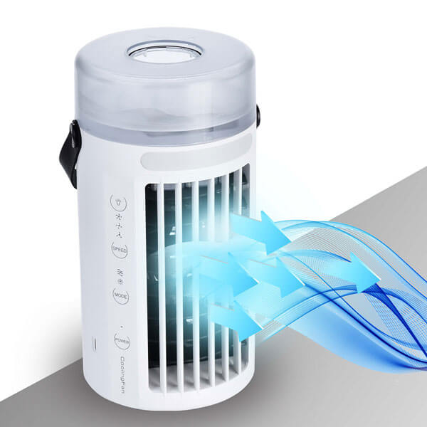 Noiseless Mini Portable Cooler Air Conditioner With No Freon Fan Misting Air Cooler Suitable For Office And Home