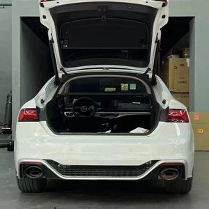 Difusor Trasero Estilo RS5 en Negro Brillante con Puntas de Escape para Audi <span class=keywords><strong>A5</strong></span> <span class=keywords><strong>Sportback</strong></span> S Sport Line B9.5 2020 2021 <span class=keywords><strong>2022</strong></span> 2023 2024 - Product Image 5
