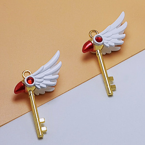 Venta al por mayor Anime lindo estrella varita collar Opp bolsa tarjeta <span class=keywords><strong>Captor</strong></span> <span class=keywords><strong>Sakura</strong></span> <span class=keywords><strong>llavero</strong></span> - Product Image 3