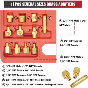 Kit <span class=keywords><strong>de</strong></span> manómetros <span class=keywords><strong>de</strong></span> presión <span class=keywords><strong>de</strong></span> aceite <span class=keywords><strong>de</strong></span> motor y combustible para transmisión automática, herramienta <span class=keywords><strong>de</strong></span> reparación <span class=keywords><strong>de</strong></span> carrocería <span class=keywords><strong>de</strong></span> acero, marca OEM, resistente para taller - Product Image 4