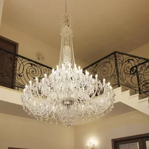 Ziyafet salonu otel villa avize için Vintage tarzı dekorasyon avize büyük kristal ışık