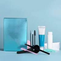 Kit de teinture pour cils et sourcils OEM Private Label, couleur naturelle longue durée, ensemble de teinture DIY tout-en-un, vente en gros