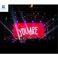 Pantalla LED de Pared para Exteriores, Conjunto Completo de 4x3m, Panel de Pantalla LED de Alquiler P3.91mm, Pantalla LED para Escenarios