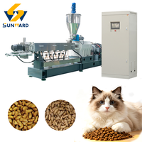 Ligne de production d'aliments secs pour animaux Chien Chat Granulés pour animaux Extrudeuse Nourriture pour poissons Équipement de fabrication d'aliments humides pour animaux