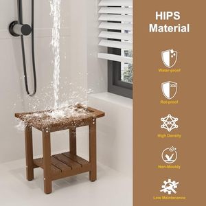 Bancs <span class=keywords><strong>de</strong></span> douche, tabourets <span class=keywords><strong>de</strong></span> douche avec étagère <span class=keywords><strong>de</strong></span> rangement peu encombrante, siège <span class=keywords><strong>de</strong></span> douche imperméable <span class=keywords><strong>pour</strong></span> <span class=keywords><strong>salle</strong></span> <span class=keywords><strong>de</strong></span> <span class=keywords><strong>bain</strong></span> et spa - Product Image 4