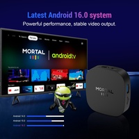 Boîtier TV Android 16 8K dernière génération Mortal T1+ avec faible consommation d'énergie, 8 Go de RAM, Wi-Fi double bande