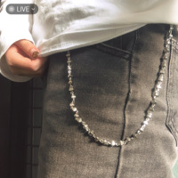 Grosir serbaguna rantai baja nirkarat perhiasan Pria Wanita Kalung Gelang tumpuk dompet rantai leher untuk wanita pria