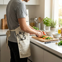 Tablier jetable non tissé, tablier de protection jetable en option pour usine alimentaire et atelier