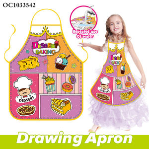 مريلة رسم وتلوين للأطفال على شكل حلويات ومعجنات، لعبة تعليمية للرسم والكتابة - Product Image 2