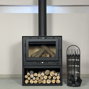 Estufa de Leñ<span class=keywords><strong>a</strong></span> Independiente de Estilo Europeo, <span class=keywords><strong>Chimenea</strong></span> Interior con Calefacción por Circulación de Agua, Conexión para Radiador - Product Image 4
