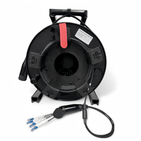 Bobine de câble à fibre optique blindé 4 cœurs TPU monomode OS2 avec connecteur LC LC 5,0 mm, assemblage de fibre extérieur haute durabilité pour événements