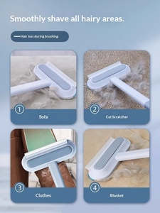 <span class=keywords><strong>Brosse</strong></span> à poils d'animaux multifonctionnelle à long manche réutilisable pour le nettoyage des tapis, des canapés et des lits - Product Image 4