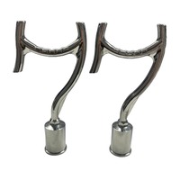 Pièces personnalisées en métal aluminium CNC Crochet d'aménagement paysager OEM pour la fixation de crochet de portée d'extension pour poteau d'extension