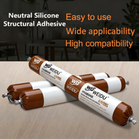 Scellant silicone pour plaques d'aluminium, résistant aux intempéries, pour véranda, mur rideau, construction de fenêtres, qualité OEM/ODM, emballage de qualité supérieure