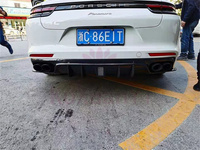 Nouveauté pour Porsche Panamera 971 (2017-2019) : Diffuseur arrière en fibre de carbone modifié avec style lumineux, spoiler arrière, prix d'usine