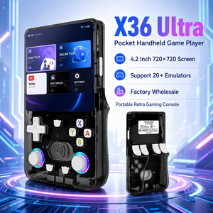X36 Ultra Console Portatile da Gioco, Schermo IPS da 4,2 Pollici, 20000 Giochi Classici Integrati, Sistema Android 10, Wi-Fi, Stile <span class=keywords><strong>Vintage</strong></span> - Product Image 2