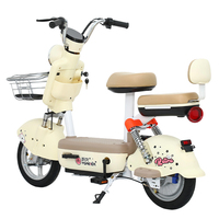 Vélo électrique pour adultes et enfants à livraison rapide avec cadre en fer 48v 12ah batterie moteur de moyeu arrière affichage LED