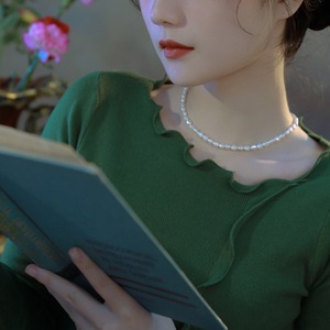Collar de Perlas Barrocas Versátil Nuevo de 2022 para Mujer, Diseño de Nicho de Lujo Ligero, en Capas y para Usar - Product Image 5