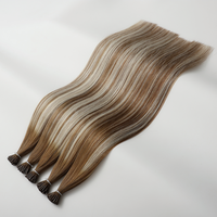 Extensions de cheveux humains russes Remy de haute qualité en gros d'usine, cuticules entièrement alignées, vierges, bruts, pré-collées à la kératine I-Tip