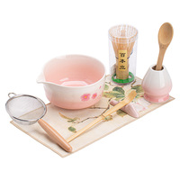 Ensemble Matcha Personnalisé Astief, Bol en Bambou, Ensemble Matcha Rose, Fouet à Matcha, Chasen, Bol à Matcha, Kit Fouet à Matcha