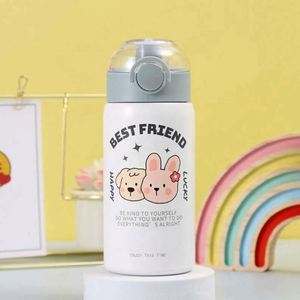 Stainless Steel Tumbler Vacuum <b>Flask</b> with Lid Cartoon Design for Travel Adults 12-24 Hours Thermal Insulation Leak-Proof - Product Image 2