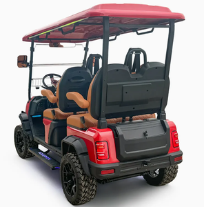 Elite Modern Electric Golf <b>Cart</b> 4 Seats Lithium Rechargeable Battery 24km/h 5kW Motor 36-Hole 4 <b>Wheels</b> Carbon Steel - Product Image 4