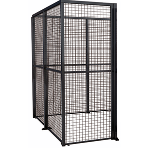 <span class=keywords><strong>Cage</strong></span> de rangement de sécurité pour grand atelier en métal et fer noir Casiers de rangement pour grands articles de bureau industriel - Product Image 4