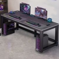 Bureau de jeu double poste en fibre de carbone de haute qualité, modèle simple et compact, best-seller du fabricant