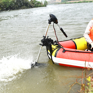 Moteur hors-bord sans balais 48V à refroidissement par eau, style froid, avec hélice pour kayak et bateau gonflable en plastique, compatible avec les bateaux 24V - Product Image 1