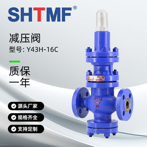 วาล์วลดแรงดัน SHTMF รุ่น Y43H-16C แบบลูกสูบเหล็กหล่อพร้อมหน้าแปลน ซีลแข็ง ตามมาตรฐานแห่งชาติ - Product Image 2