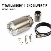 Knalpot Motor Stainless Steel AR untuk Kawasaki Z900 Z1000 Ninja 250 400 Yamaha R6