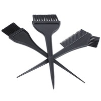 Ensemble d'outils de coloration des cheveux, 4 pièces, bol mélangeur en plastique, pinceaux à teinture, peigne double face pour salon
