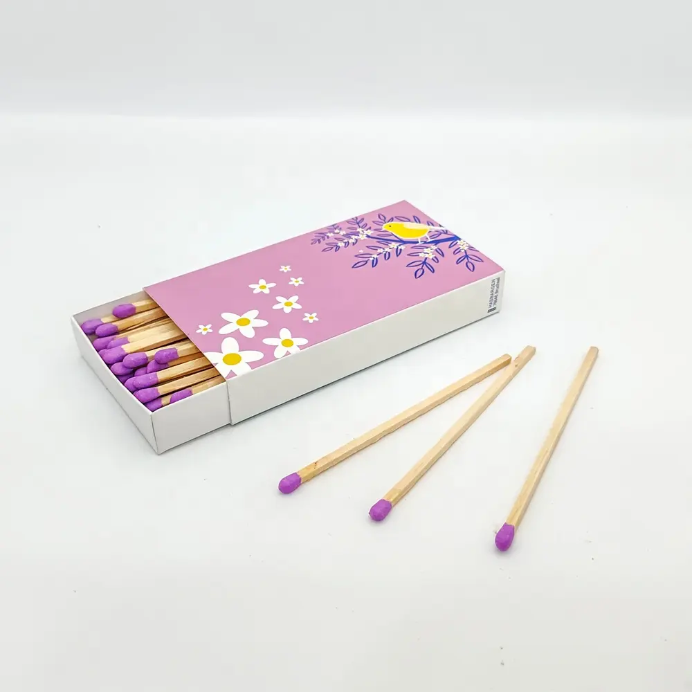 4 inch wholesale cheap own brand custom box safety matches long stick candle matches