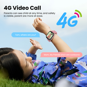 LAGENIO OEM Smartwatch Quadrato per Bambini con Display AMOLED da <span class=keywords><strong>1</strong></span>,78", Posizionamento GPS SOS, Impermeabile IP68, Assistente Vocale AI, Fotocamera 5MP, 4G - Product Image 2