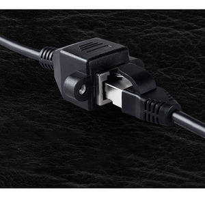 Câble LAN Cat 5e RJ45 Ethernet mâle vers femelle à montage sur panneau avec vis - Product Image 3