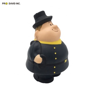 Unisex Anti-Stress Bert Shaped PU Foam <b>Ball</b> Release Pressure Chimney Sweeper Style Promotional Toy with Customizable Logo - Product Image 3