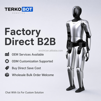 TERKOBOT Gen1 Robot Humanoide Bipedal de Cuerpo Completo con 3 Cámaras Ojo de Pez, LiDAR MID-360 para Percepción Ambiental, Robot de Servicio Comercial