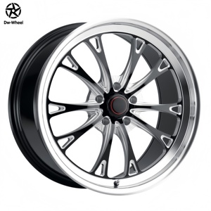 Jantes en alliage forgé DW 2 pièces 16 17 18 19 20 pouces 5x120 Noir brillant usiné Vitesse Beadlock pour Ford Mustang Drag Racing F150 - Product Image 2