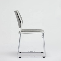 Chaises de bureau individuelles empilables en plastique de haute qualité pour salle de réunion – Vente en gros