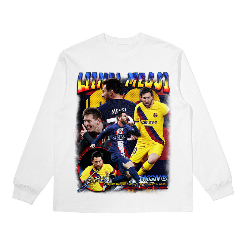 Azul claro Messi 4 blanco