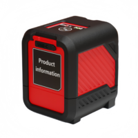 Niveau laser croisé LS-T6G avec batterie au lithium intégrée, outil professionnel