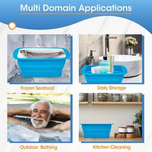 <span class=keywords><strong>Cubo</strong></span> <span class=keywords><strong>de</strong></span> hielo grande <span class=keywords><strong>plegable</strong></span> <span class=keywords><strong>de</strong></span> <span class=keywords><strong>silicona</strong></span> con tapa, 8 libras, reutilizable, <span class=keywords><strong>cubo</strong></span> <span class=keywords><strong>de</strong></span> hielo gigante, fabricante <span class=keywords><strong>de</strong></span> ladrillos, moldes para inmersión en frío y enfriador - Product Image 5