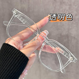 Montures de lunettes rectangulaires transparentes 19366 extra larges avec protection contre la lumière bleue, lunettes optiques pour femmes, fabriquées à Danyang - Product Image 1