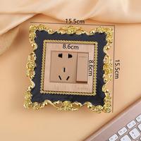 Nouvelles Coques de Interrupteur Murales Florales Blanches, Vert Menthe, Roses, Bleues pour la Maison, Forme Carrée, Autocollants pour Prises Murales 86*86mm, Décoration Idéale pour la Chambre