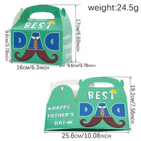 Cajas de Regalo con Temática del Día del Padre, Bolsas de Regalo con Asas, Feliz Día del Padre, Cajas de Papel Reciclables para Dulces, Artículos para Fiestas
