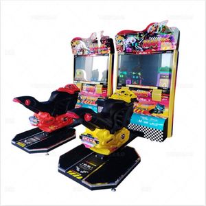 Máquina de Juego Arcade de Carreras de Motos y Autos Doble, Marca NINIX, Venta al Por Mayor de Fábrica, Operada con Monedas, 1 Año de Garantía, 110/220V, 2 Jugadores - Product Image 1