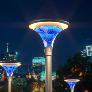Farola Solar LED para Calle, IP65 Impermeable, Lámpara de Jardín para Exteriores, Estilo Europeo, Poste para Paisajismo - Product Image 4