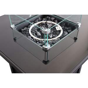 DB foyer extérieur pour foyer extérieur maison jardin jardin cheminée (30 pouces acier noir couleur) - Product Image 5