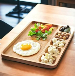 <span class=keywords><strong>Assiette</strong></span> <span class=keywords><strong>de</strong></span> petit déjeuner en bambou Plateau <span class=keywords><strong>de</strong></span> <span class=keywords><strong>présentation</strong></span> <span class=keywords><strong>de</strong></span> fromage <span class=keywords><strong>Assiette</strong></span> en bois résistante à l'eau 6 sections - Product Image 1